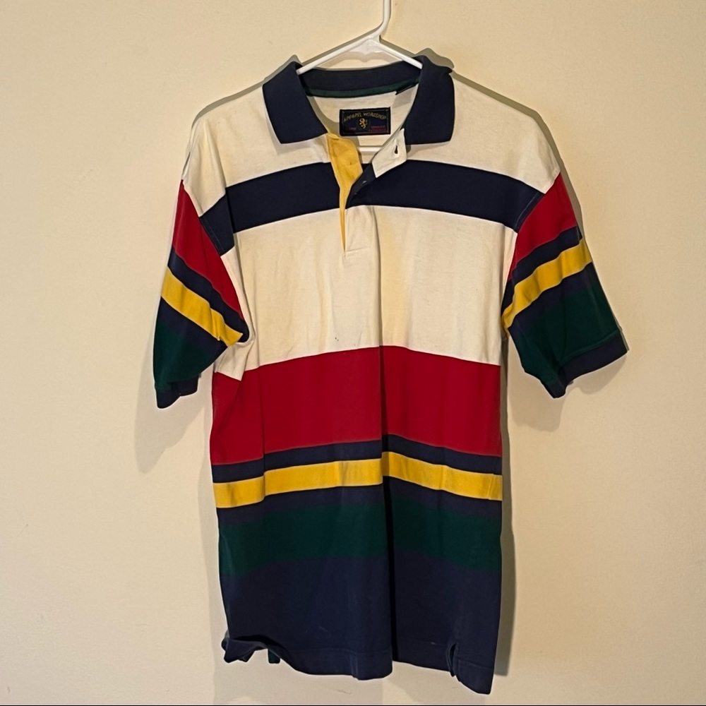 Vintage apparel workshop multicolor tee size m cotton